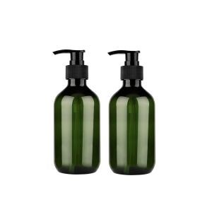 China Black Pump Plastic Cosmetic Bottles 300ML Shampoo Lotion Dispenser Bottles on sale