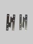 Uppolished Bright Light Duty 2.0mm H Cabinet Hinges Without Screws
