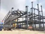 Light Paint Garage Metal Building Frame BS AWS Standard 50 Years Long Life