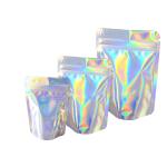 Holographic Iridescent Aluminum Foil Packaging Bags for Eyeshadow Cosmetic