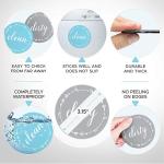 ROHS 3 Inch Small Round Dishwasher Clean Sign Magnets Reusable For Refrigerator