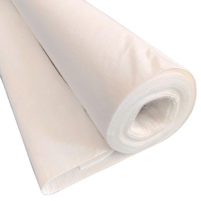 China Polyester Non Woven Geotextile Drainage Fabric White 150GSM factory