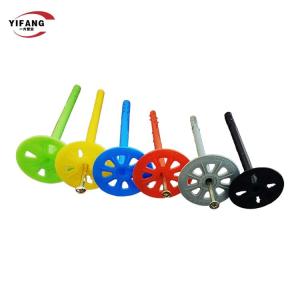 China 60mm Head Plastic Insulation Fasteners , Plastic Wall Anchors With New Gasket factory