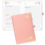 PU Lether Custom Academic Planner A5 Size Daily Agenda Monochrome Inner Pages