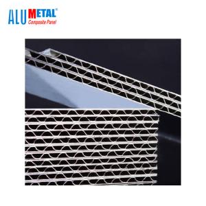 China Aluminum Corrugated Material Panels 1220X2440MM Acp Cladding PVDF Coating factory