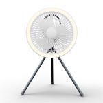 Air Cooling Portable Camping Fan With Ring Light 1000-1500 RPM