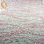 Glitter Sequin Lace Material Custom Pattern Evening Dress Lace