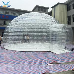 China Pvc Tarpaulin Igloo Tent Inflatable Bubble Lodge Clear Tent factory