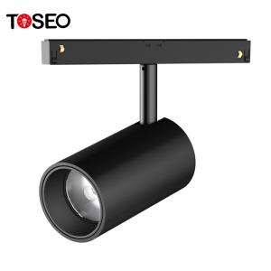 China 48Volt 15 Watt Adjustable Magnetic Track Lights Modern Industrial Track Spotlight factory