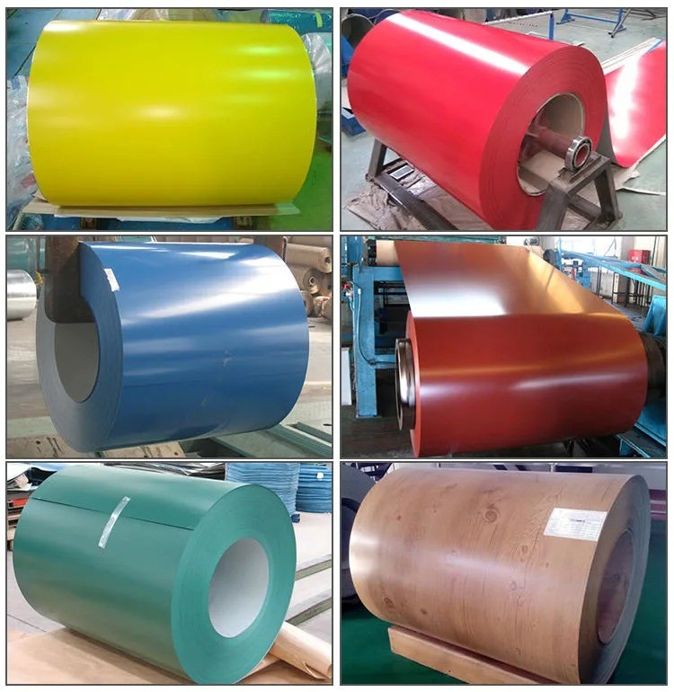 Color Coated Steel Coil Building Materiels (GI, GL, PPGI, PPGL) Zinc Coat Red/Blue/Green/Orange Hot Dipped Prepainted