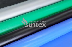 China Thermal Insulated Silicone Coated Fiberglass Cloth For Blankets , Panels And Covers factory