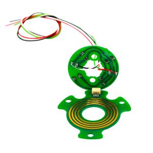China 4 Circuits Separate Flat Slip Ring with Precious Metal Contact factory