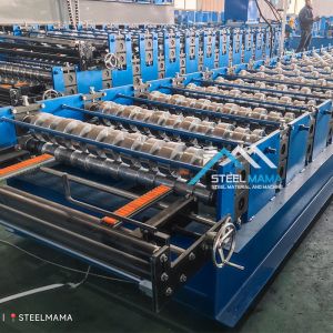 Automatic Roof Tile Roll Forming Machine with PLC Control 3KW