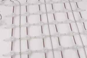 China Outdoor / Indoor Flexible LED Net Screen P100 DC12V RGB Advertising LED Mesh Display Screen factory