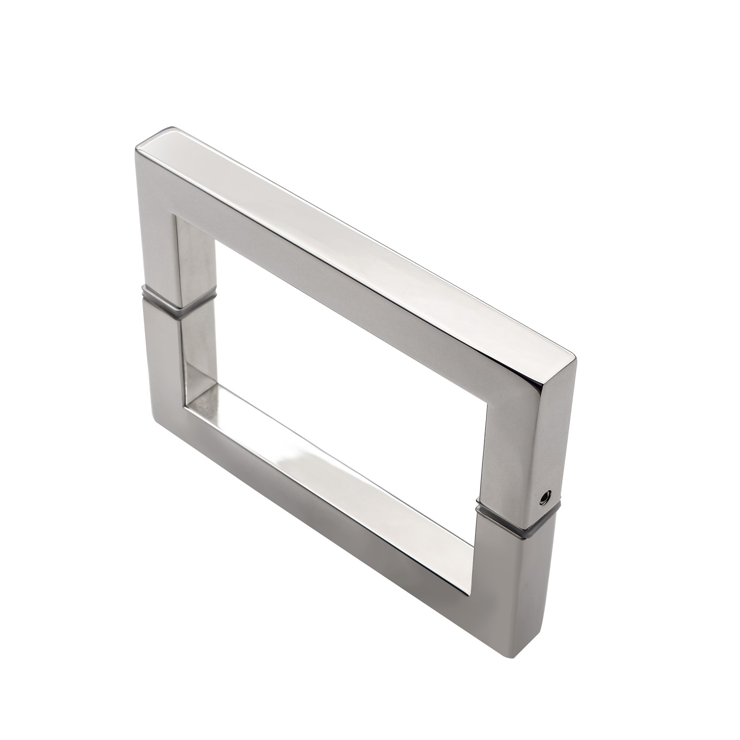 Hotel 8 inch Black Matte D type Stainless Steel 304 Glass Door Handle for Shower Room