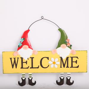 China Modern Style Wall Hanging Ornaments Santa'S Welcome factory