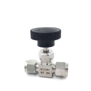 China ODM Supported Sanitary Stainless Steel 304 316L Needle Valve with Mirror Polished Surface factory