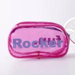 Glossy Lamination Promotional PVC Bags , Silk Screen Printing Zipper PVC Bag
