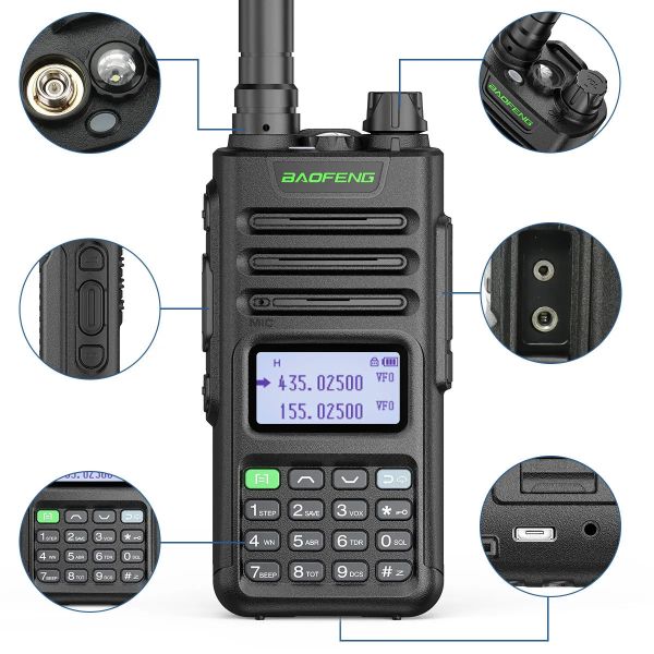 Baofeng UV-13 PRO High Power Walkie Talkie with 16 KM Range 999 Channels and 2500mAh Battery Two Way Radio