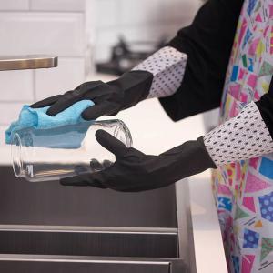 China Practical And Beautiful Extra Long Sleeve Rubber Gloves With Uniq Design factory