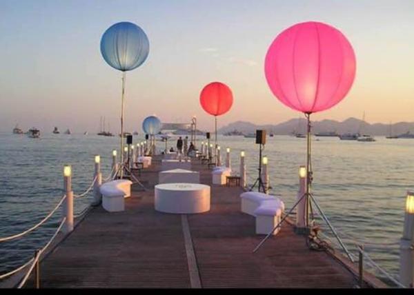 Color Changing Large Balloon Light , Light Up Balloon Advertising Products For