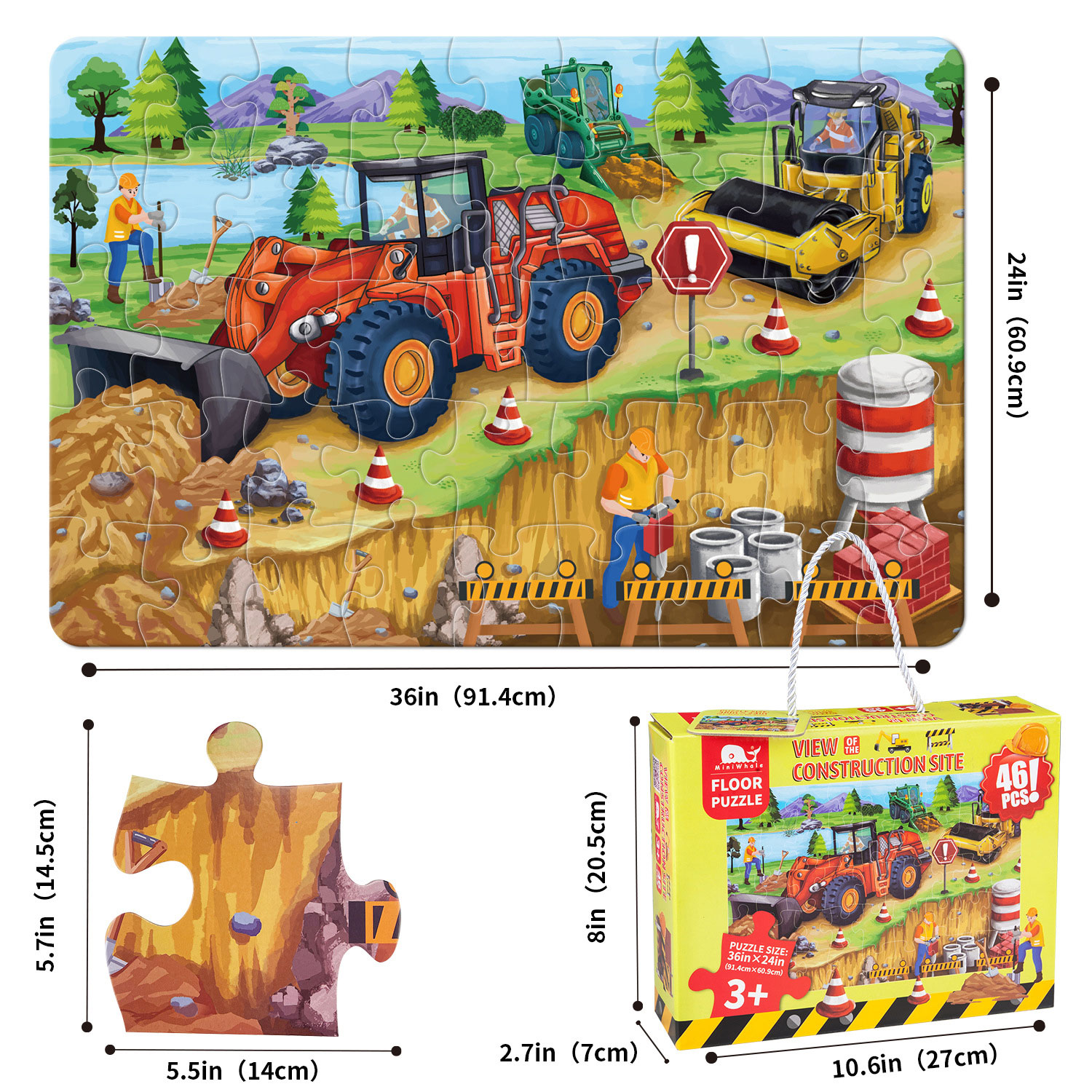 Paper Floor Puzzle for Kids Preschool Learning Birthday Gifts Age Range 8 to 13 Years