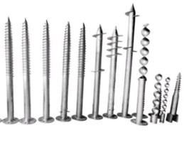 3m 1000~3000mm Length Steel Ground Screw Spiral Ground Anchors
