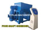 Multipurpose Four Shaft Shredder , Fridge / Barrel / Plastic Bottle Shredder