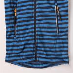 Stockpapa blue Striped Children's Winter Clothes Softshell Hooded Jacket