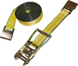 China Yellow Ratchet Tie Down With Flat Hook factory