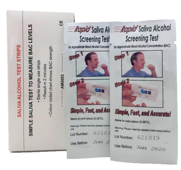 China One Step 3.00mm Rapid Test Cassette Reliable Accurate Oral Alcohol Test Strips factory