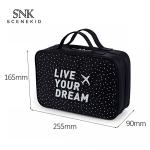 Professional Custom Large Capacity Waterproof Polka Dot Wash Makeup Bag
