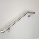 Vintage Design Glass Stair Hand Railings Powder Coated / Polished / Brushed /