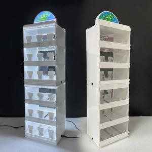 China Layers Free Combination Metal Tobacco Cigarette Display Cabinet Rack factory