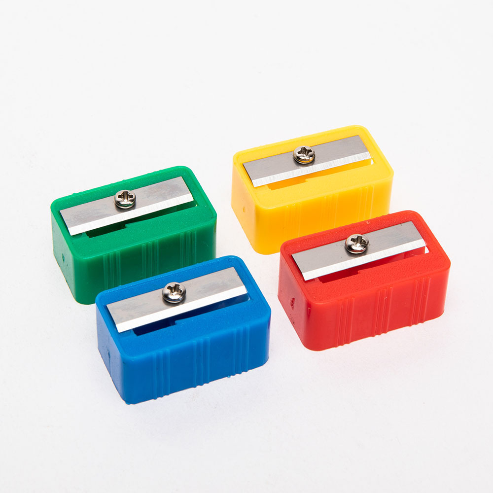 Fancy School Kids Manual Handheld Pencil Sharpener Orange