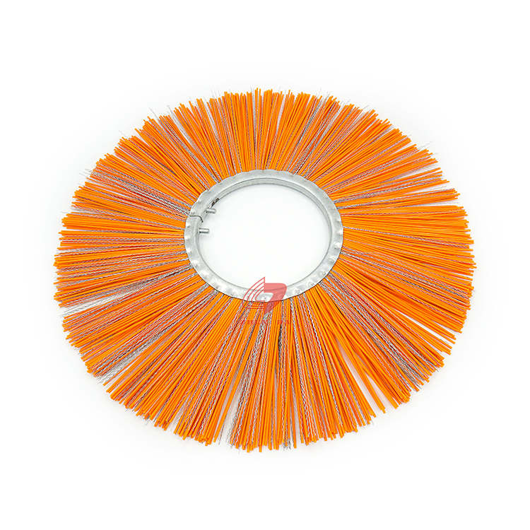 PP Steel Mixed Disc Wafer Road Sweeper Brush Wear Resistance For CAT