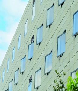 China Modular Low E Insulating Glass Curtain Wall Facade For Office Building factory