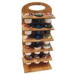 Stylish Bamboo Coffee Capsules Holder Home & Office Organization SGS Approved
