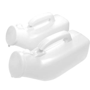 China plastic chamber pot pee bottle male urinal bottle with cover 1200ml 1200cc factory