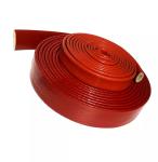 Fire Resistance Heat Resistant Sleeve Fiberglass Silicone Rubber Coated Fire