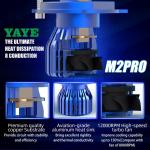 Long Operating Life ≥50000 Hours YAYE Retrofit Projector Light H4 LED Headlight
