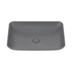 Single Bowl Matte Cement Basin For Industrial Bathroom Hand Wash Sink