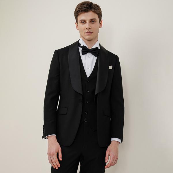 Button Fly Men's Slim Fit Wedding Suit Blazer Solid Dress Coat Business Male