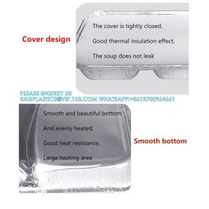 3 Compartment Aluminium Foil Food Container With Clear Dome Lid Custom Alu Foil