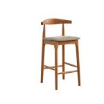 Solid Wood High Chair for Pub Coffee Shop W41*D44*96CM Commercial Furniture