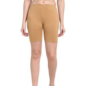 China Hot Sale Low Price Women Beige Sport Shorts Yoga Pants with Custom Logo Printing factory