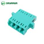 Flange LC Quad Fibre Optic Coupler One Piece Injection 4 Port