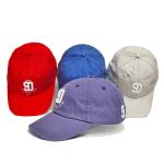 3d Puff Washed Cotton Unstructured Baseball Caps / Metal Buckle Dad Hats