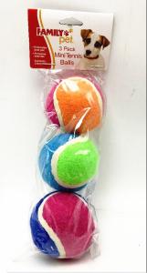 China Dog Toy Mini Tennis balls pack Small Dogs by Family Pet 3 piece set New factory