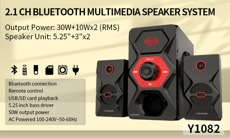 3.5mm Audio Jack 2.1 Portable Speaker Subwoofer PC Speakers 4Ω